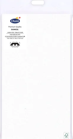 Dunicel® Tischdecke 118 x 180 cm Weiß