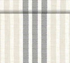 Dunicel® Tête-à-Tête-Tischläufer 0,4 x 24 m Rigato Black