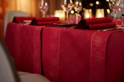 Dunicel® Tête-à-Tête-Tischläufer 0,4 x 24 m Rhombus Bordeaux