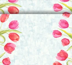 Dunicel® Tête-à-Tête-Tischläufer 0,4 x 24 m Painted Tulips