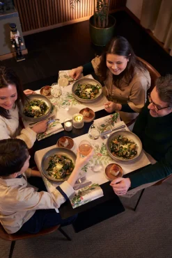 Dunicel® Tête-à-Tête-Tischläufer 0,4 x 24 m Winter Greenery