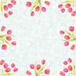 Dunicel®-Mitteldecke 84 x 84 cm Painted Tulips