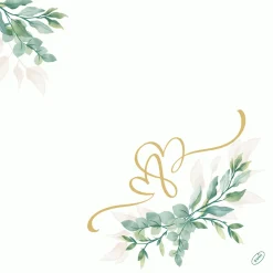 Dunilin®-Serviette 40 x 40 cm Love Hearts