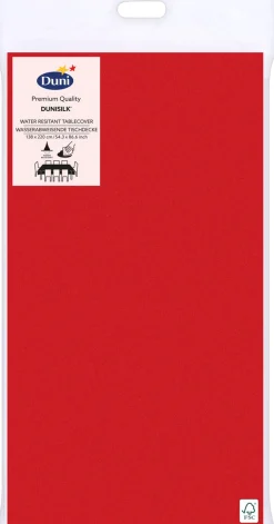 Dunisilk® Tischdecke 138 x 220 cm Rot