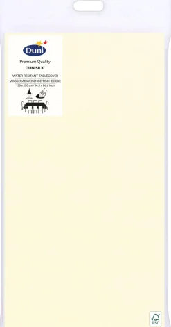 Dunisilk® Tischdecke 138 x 220 cm Cream