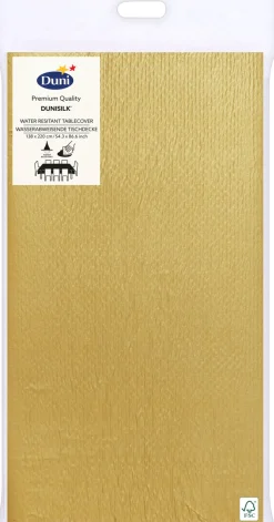 Dunisilk® Tischdecken 138 x 220 cm Gold