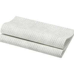 Dunisoft® Serviette 40 x 40 cm Washed Linen Silver