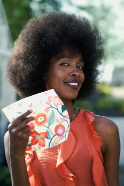 Dunisoft®-Serviette 40 x 40 cm Vibrant Bloom