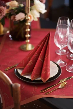 Dunisoft®-Serviette 40 x 40 cm Golden Grace Bordeaux