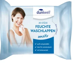 Feuchte Waschlappen sensitiv Weiß