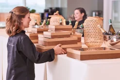 Glance Catering Tray Small 225 x 226 x 60 mm Braun ungeteilt