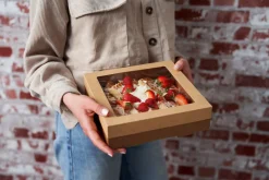 Glance Catering Tray Small 225 x 226 x 60 mm Braun ungeteilt