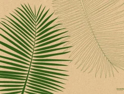 Graspapier-Tischset 30 x 40 cm Leaf