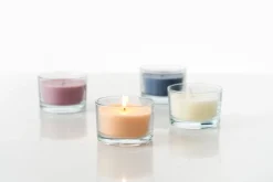 Kerzenglas Ibiza 58 x Ø 85 mm 18 Std. Weiß