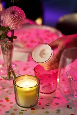 Kerzenhalter 78,5 x 78 Gelb