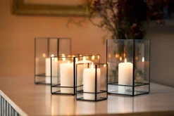 Kerzenhalter Capella 10 x 10 x 15 cm Schwarz