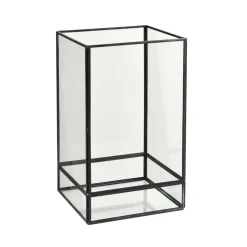 Kerzenhalter Capella 15 x 15 x 25 cm Schwarz