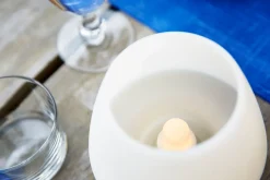 Kerzenhalter Moody Maxi 123 x Ø 129 mm Weiß