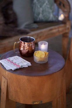 Kerzenhalter Snowy 100 x Ø 80 mm Weiß