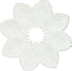 Kerzenmanchette Weiß