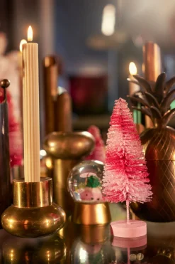 LED Antique Candle, 2xAAA batterien 245 x Ø 22 mm Beige