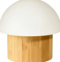 LED -Kerzenhalter Brother Bambus 105 x Ø 110 mm Weiß