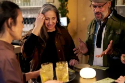 LED Lamp Cordless Alaea 6 x Ø 11,5 cm 14 Std. Messing