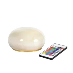 LED Lamp Cordless Alaea 6 x Ø 11,5 cm 14 Std. Messing