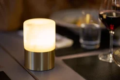 LED Lamp Cordless Fleur 12,3 x Ø 8,2 cm 14 Std. Messing