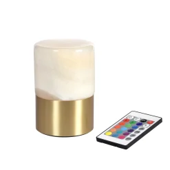 LED Lamp Cordless Fleur 12,3 x Ø 8,2 cm 14 Std. Messing