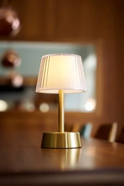 LED Lamp Cordless Jay 22 x Ø 12 cm 18 Std. Gold