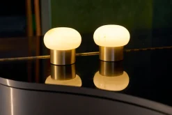 LED Lamp Cordless Namak 10,5 x Ø 11,5 cm 14 Std. Messing