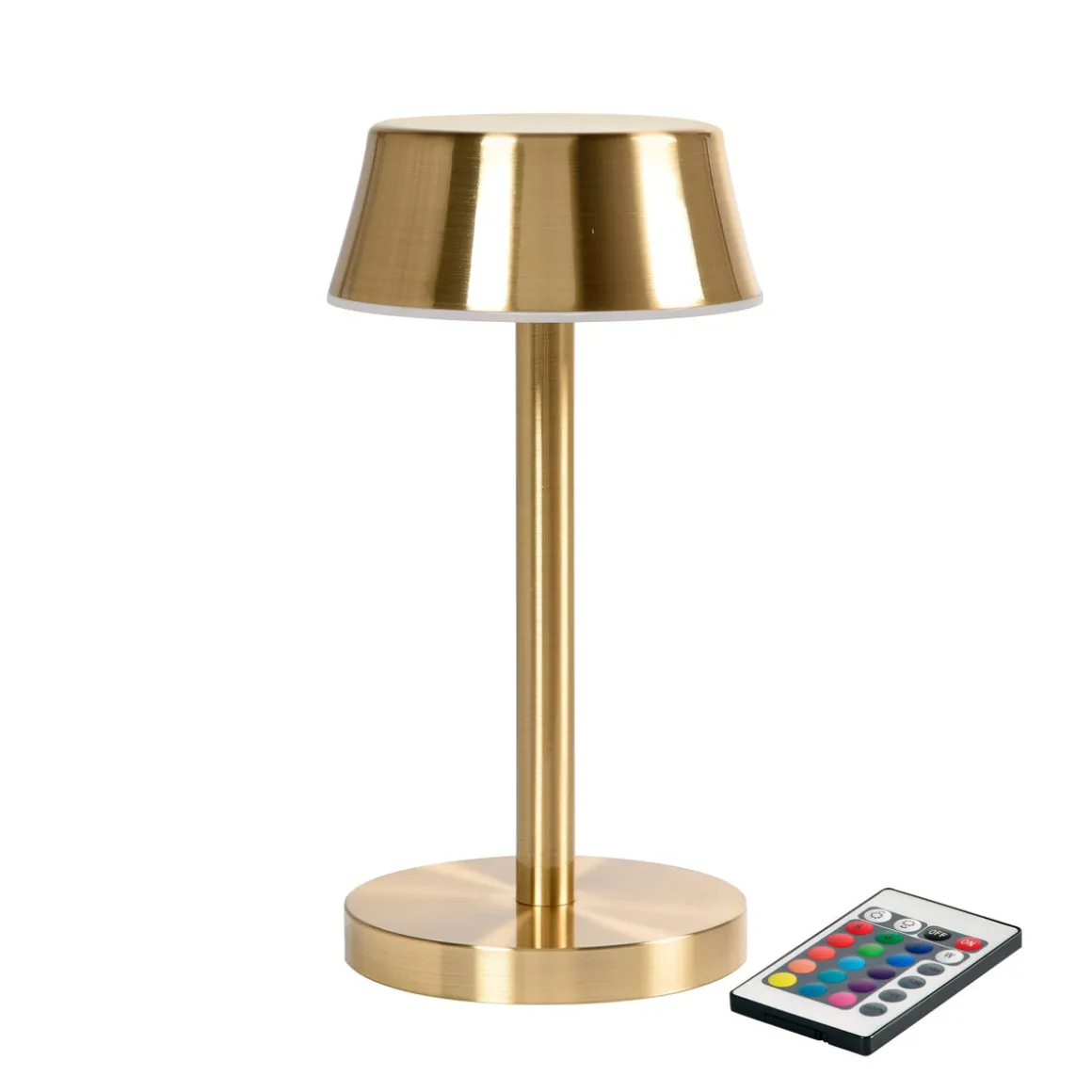 LED Lamp Cordless Nour Midi 20 x Ø 10 cm 14 Std. Gold
