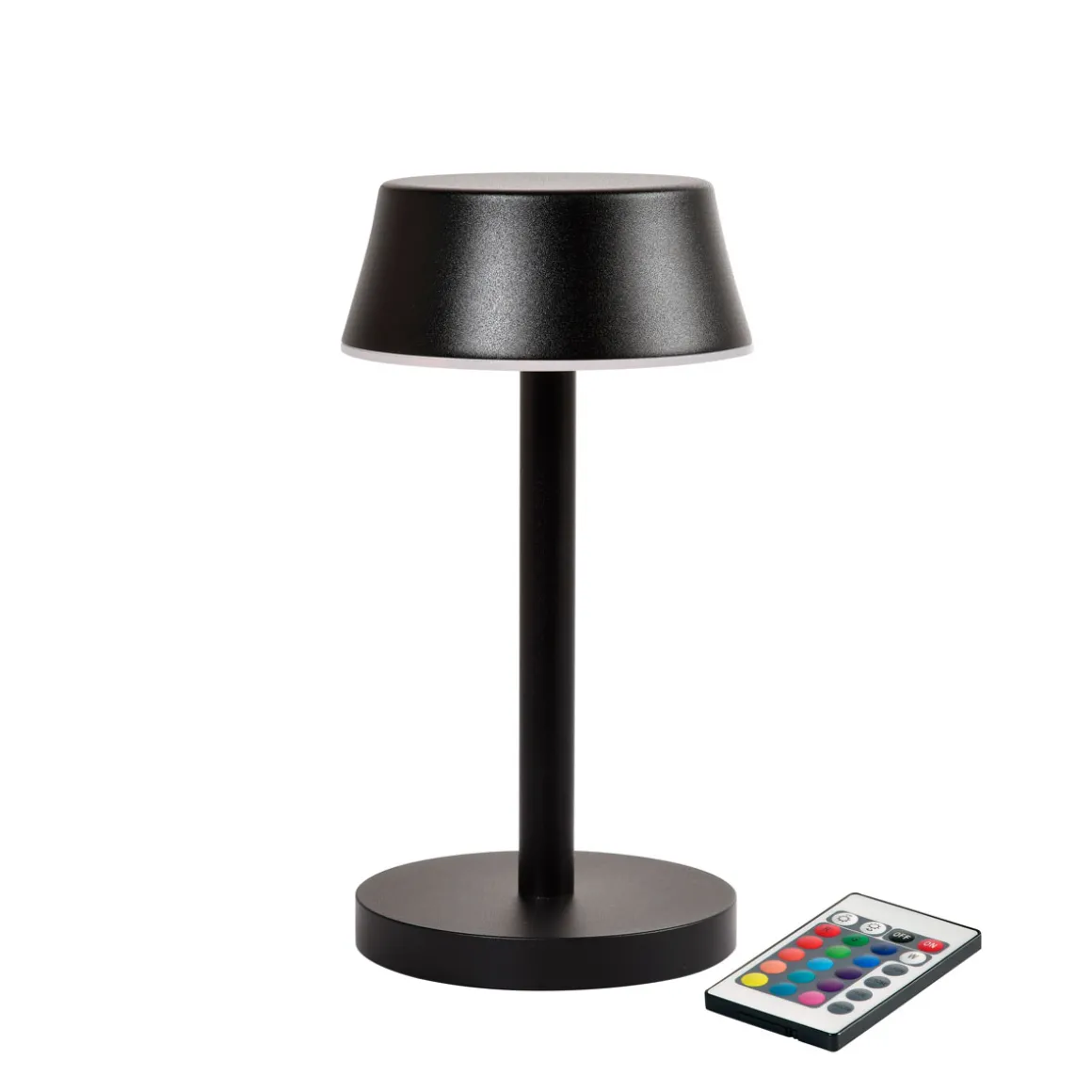 LED Lamp Cordless Nour Midi 20 x Ø 10 cm 14 Std. Schwarz