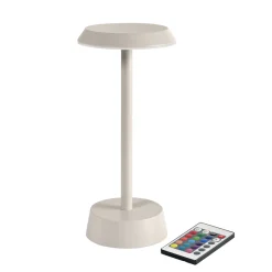 LED Lampe kabellos Nour 26,3 x Ø 11,9 cm 14 Std. Taupe