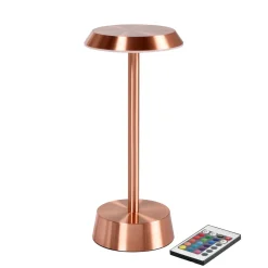 LED Lampe kabellos Nour 26,3 x Ø 11,9 cm 14 Std. Roségold