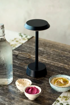 LED Lampe kabellos Nour 26,3 x Ø 11,9 cm 14 Std. Graphite