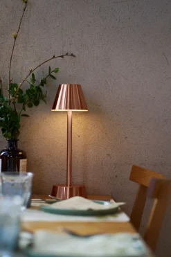 LED Lampe kabellos Zelda 32 x Ø 10,3 cm 14 Std. Roségold