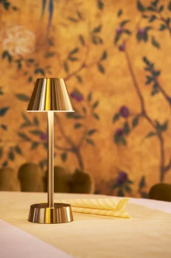 LED Lampe kabellos Zelda 32 x Ø 10,3 cm 14 Std. Messing