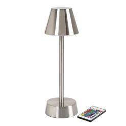 LED Lampe kabellos Zelda 32 x Ø 10,3 cm 14 Std. Silber