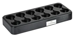 LED-Ladestation 40 x 15,2 cm Schwarz