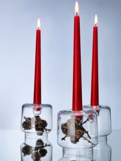 Leuchterkerzen, getaucht 245 x Ø 22 mm 7,5 Std. Bordeaux