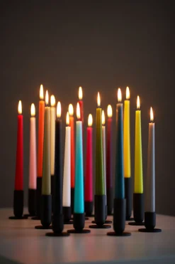 Leuchterkerzen, getaucht 245 x Ø 22 mm 7,5 Std. Plum