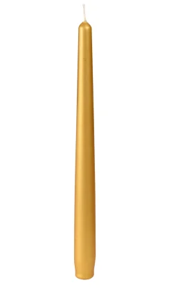 Leuchterkerzen, getaucht 260 x Ø 22 mm 7,5 Std. Gold