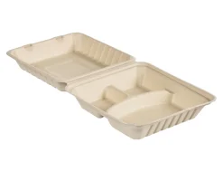 Menübox 350/120/120 ml Braun 3-Teilung