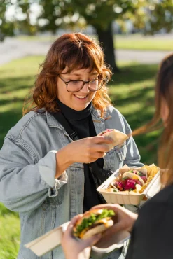 Menübox 475 ml Braun ungeteilt