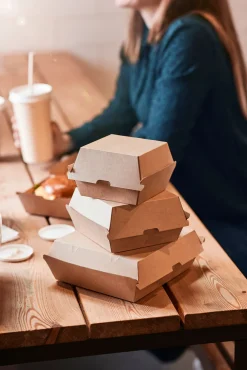 Menübox Dinner 1300 ml Braun ungeteilt