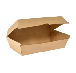 Menübox groß 1100 ml Braun ungeteilt