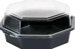 Octaview® 190 x 190 x 80 mm Schwarz ungeteilt