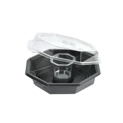 Octaview mit Dressingbecher 795 ml Grau ungeteilt